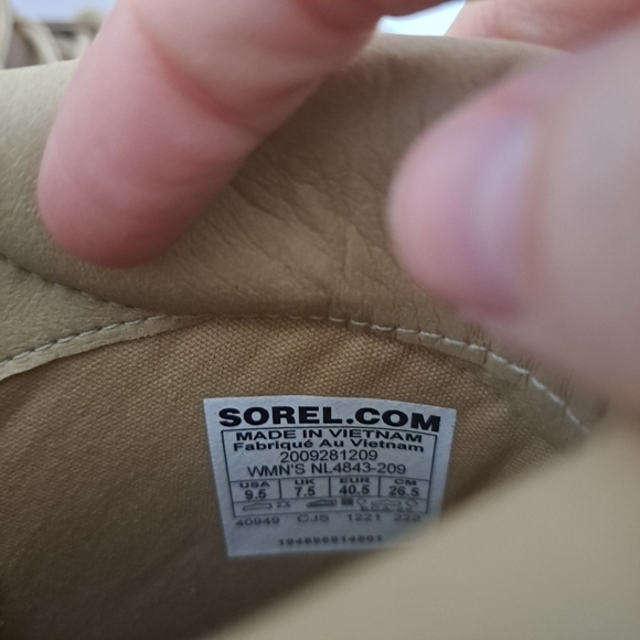 Sorel Lennox lace stkd waterproof boot brown 9.5 NWT - Picture 8 of 8